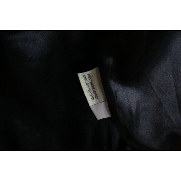 NWT! Carlo Amboldi Black Genuine Leather Long Shafmaster Coat Jacket M - Picture 5 of 9